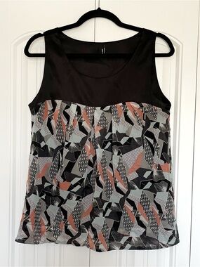 Vero Moda Mixed-Print Sleeveless Blouse